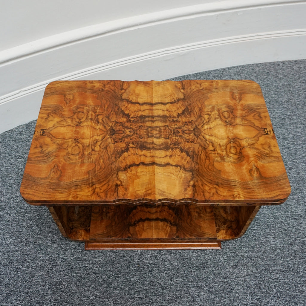 Vintage Art Deco Burr Walnut Coffee Table - Jeroen Markies Art Deco