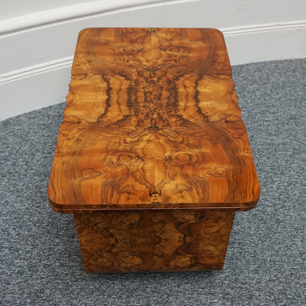 Vintage Art Deco Burr Walnut Coffee Table - Jeroen Markies Art Deco