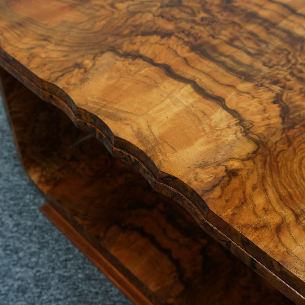 Vintage Art Deco Burr Walnut Coffee Table - Jeroen Markies Art Deco