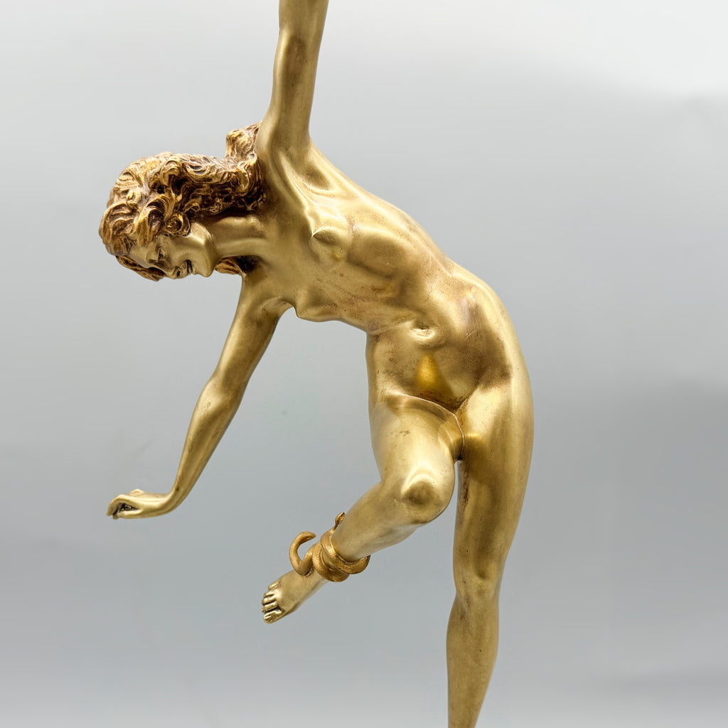 Snake Dancer Art Deco Bronze Sculpture by Colinet 1925 | Markies Antiques Ltd