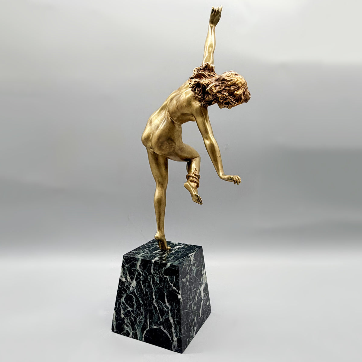 Snake Dancer Art Deco Bronze Sculpture by Colinet 1925 | Markies Antiques Ltd