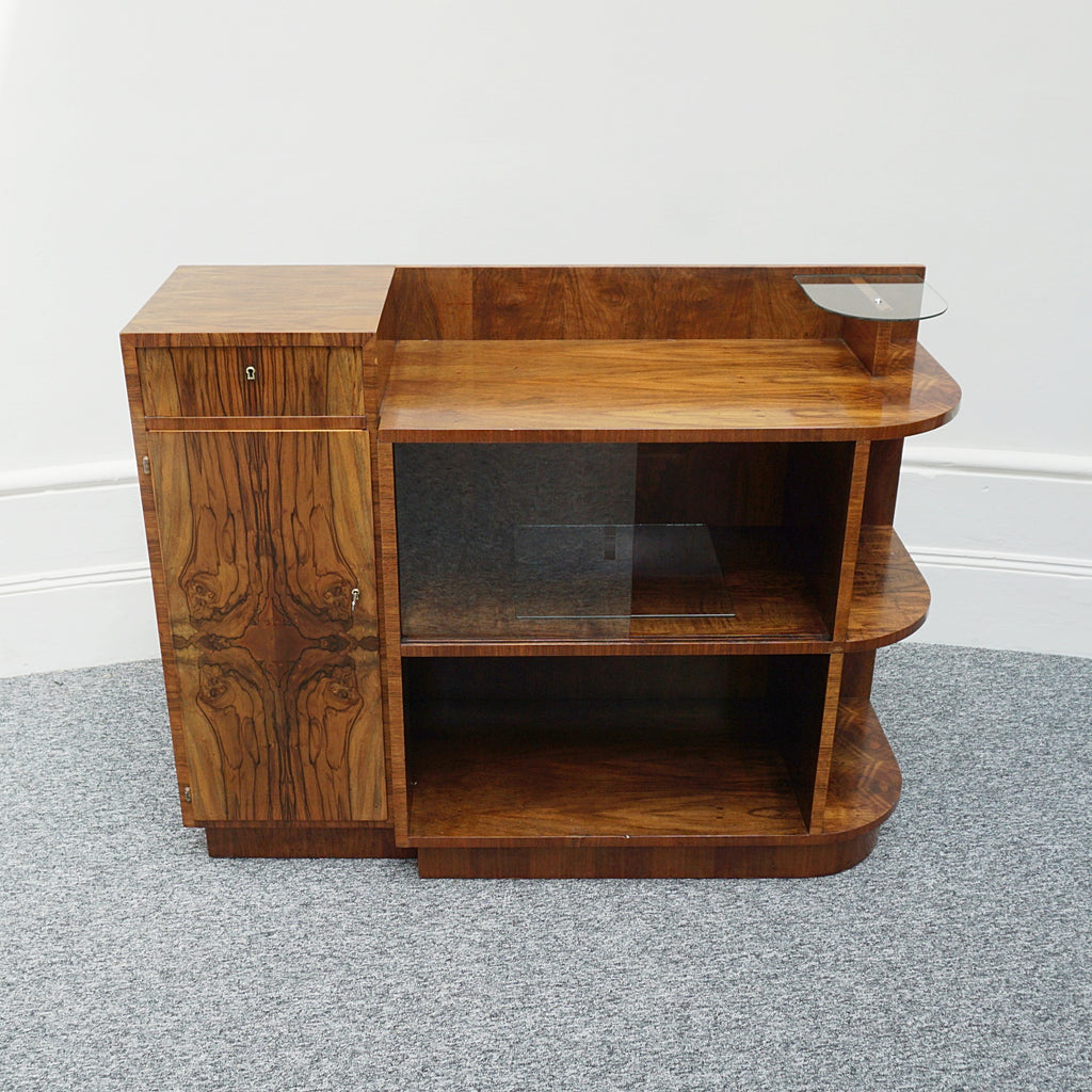 An ARt Deco Modernist Cabinet with sliding glass doors - Jeroen Markies Art Deco