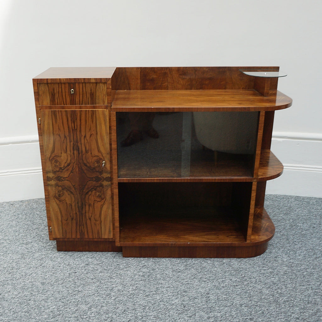 An ARt Deco Modernist Cabinet with sliding glass doors - Jeroen Markies Art Deco