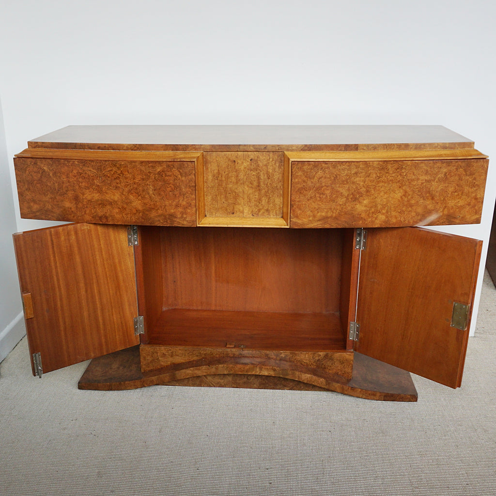 Burr Walnut Console Table by Hille. 1930's English furniture- Jeroen Markies Art Deco