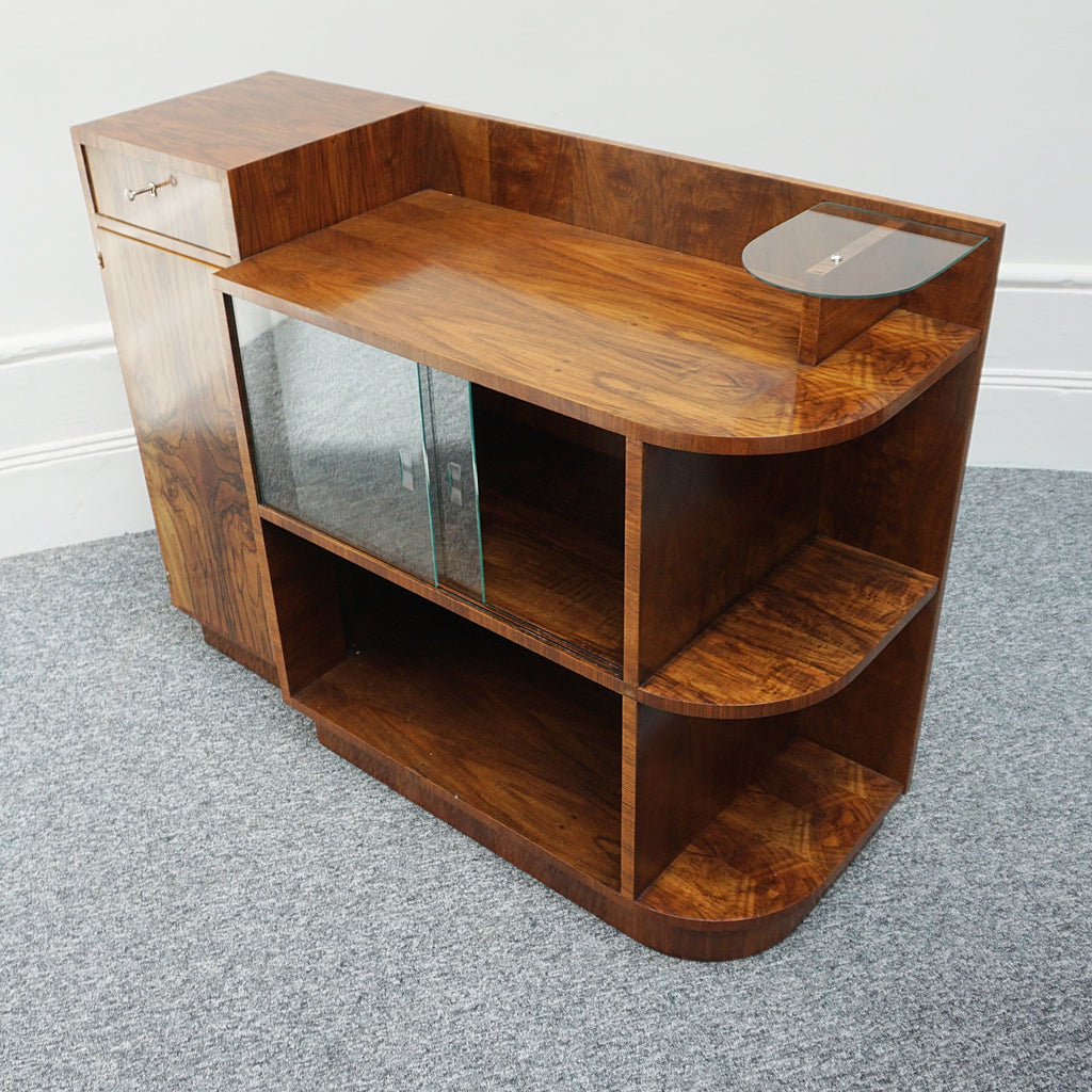 An ARt Deco Modernist Cabinet with sliding glass doors - Jeroen Markies Art Deco