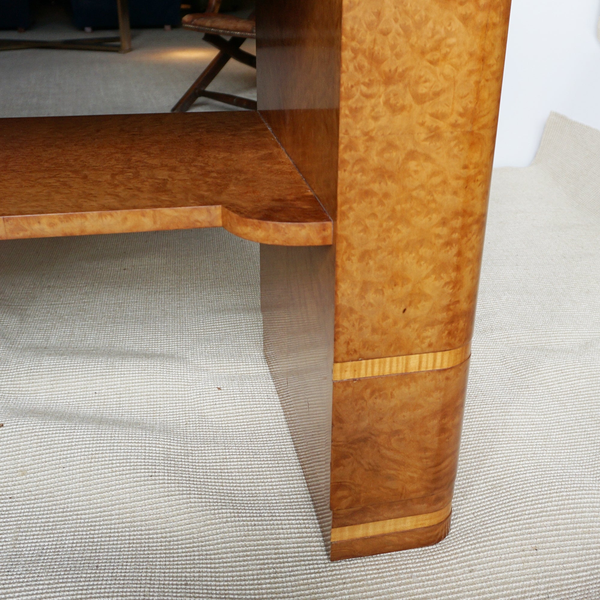Fantastic quality Art Deco Burr Walnut console table - Jeroen Markies Art Deco