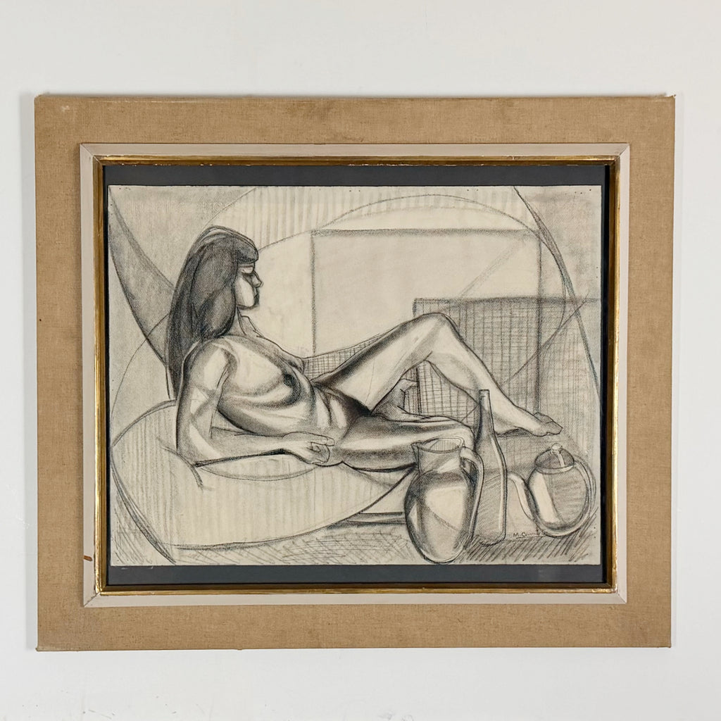 Mid-Century Cubist Figural Study by Marceau Constantin (1918-2017)