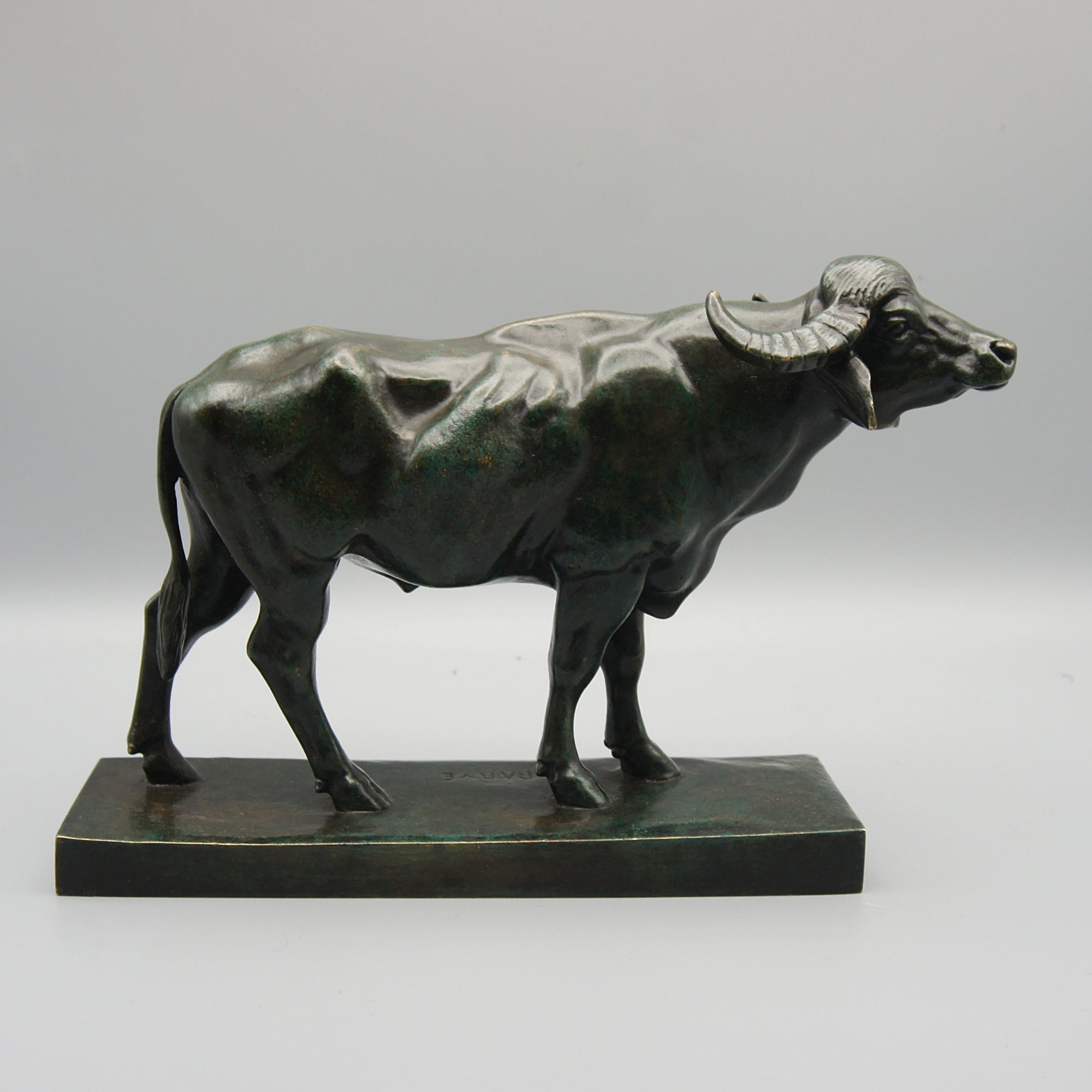 Antoine Louis Barye Water Buffalo Bronze Sculpture - Markies Antiques Ltd