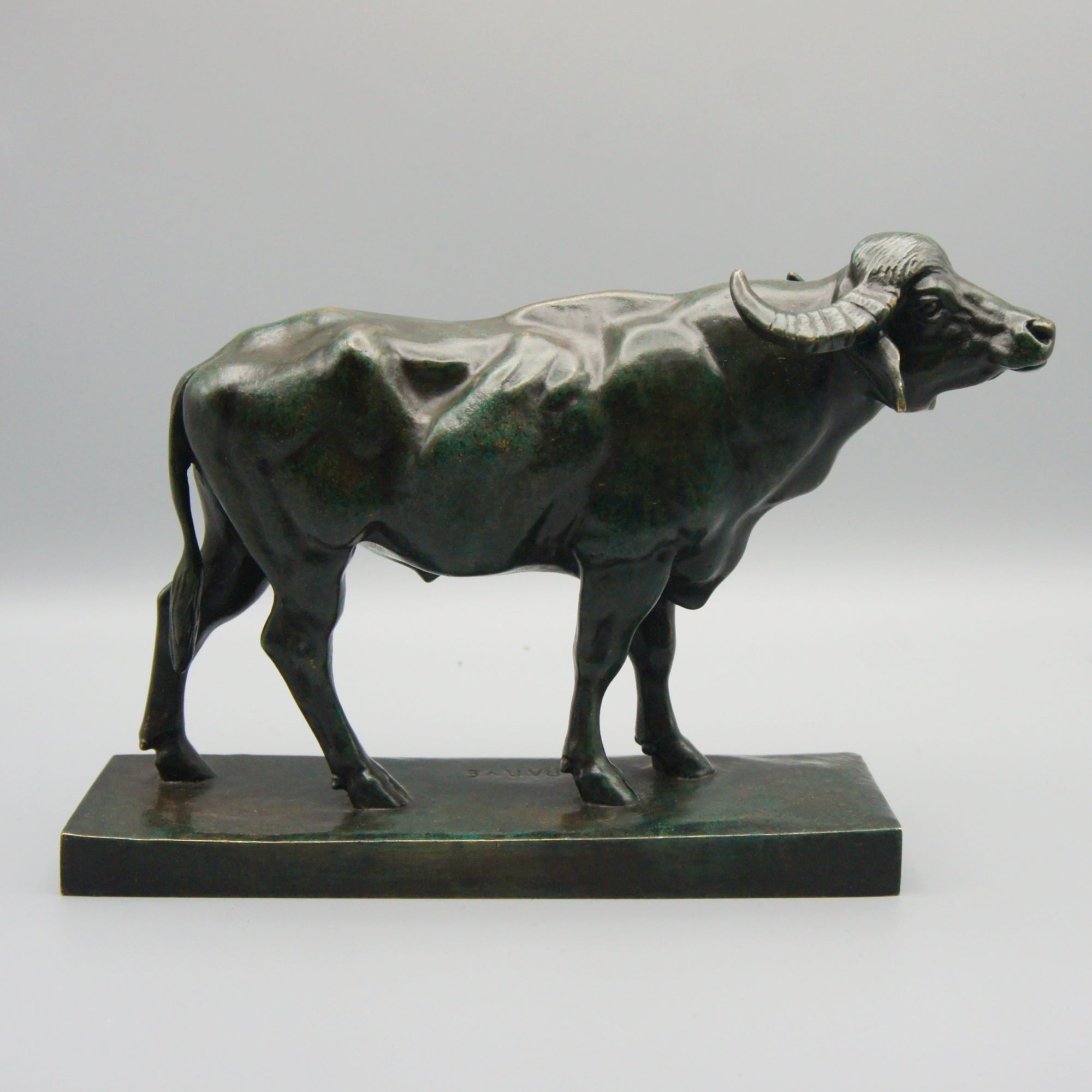 Antoine Louis Barye Water Buffalo Bronze Sculpture - Markies Antiques Ltd