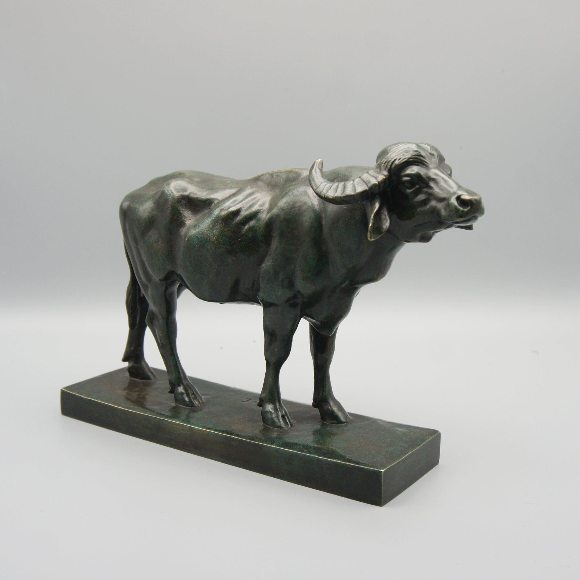 Antoine Louis Barye Water Buffalo Bronze Sculpture - Markies Antiques Ltd