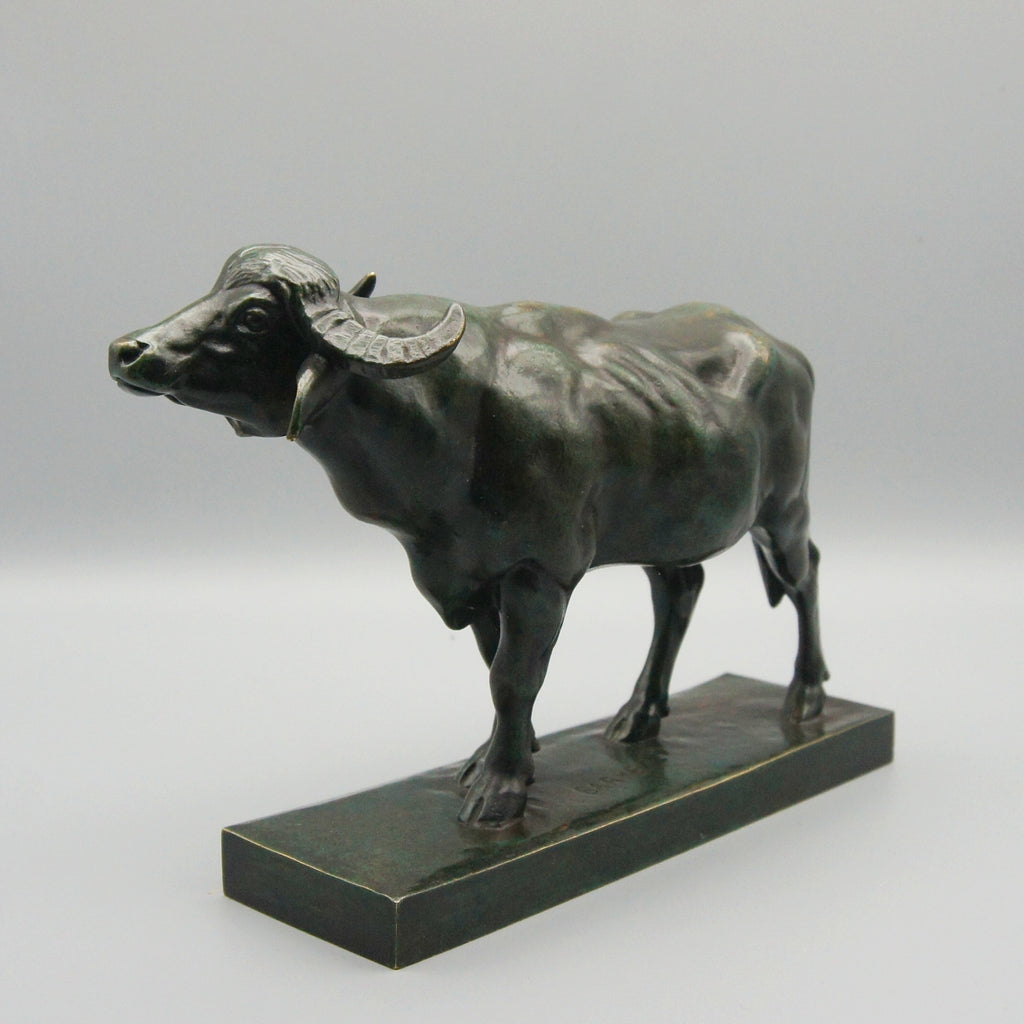 Antoine Louis Barye Water Buffalo Bronze Sculpture - Markies Antiques Ltd