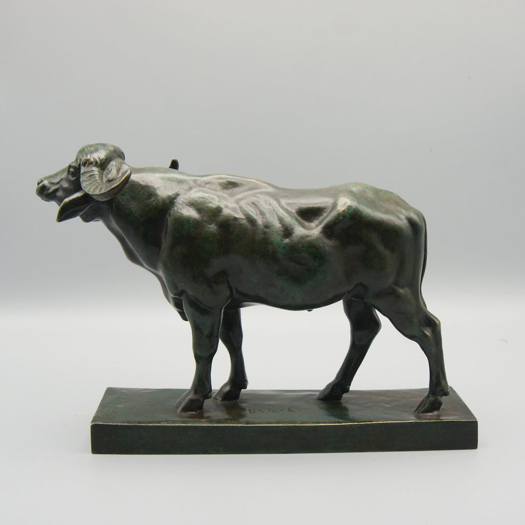 Antoine Louis Barye Water Buffalo Bronze Sculpture - Markies Antiques Ltd