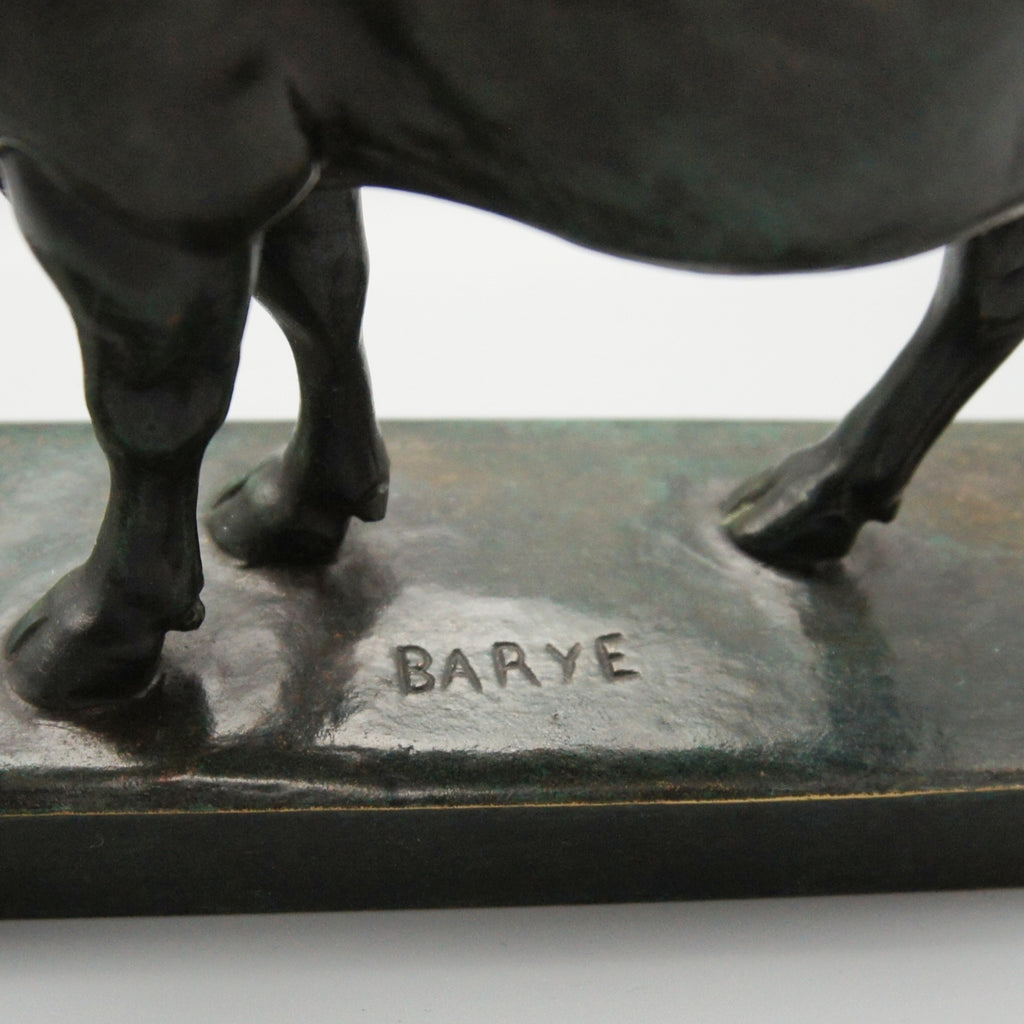 Antoine Louis Barye Water Buffalo Bronze Sculpture - Markies Antiques Ltd