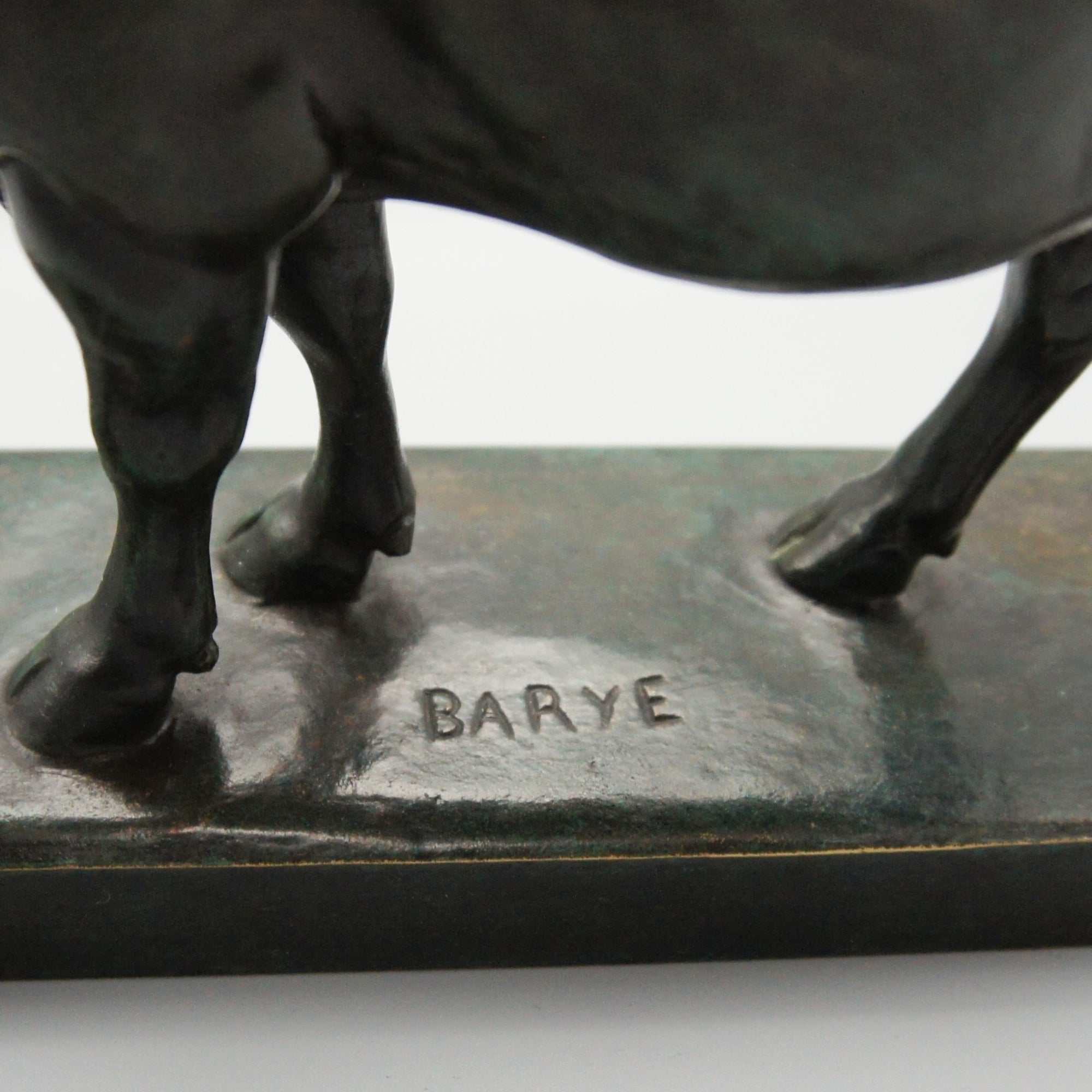Antoine Louis Barye Water Buffalo Bronze Sculpture - Markies Antiques Ltd
