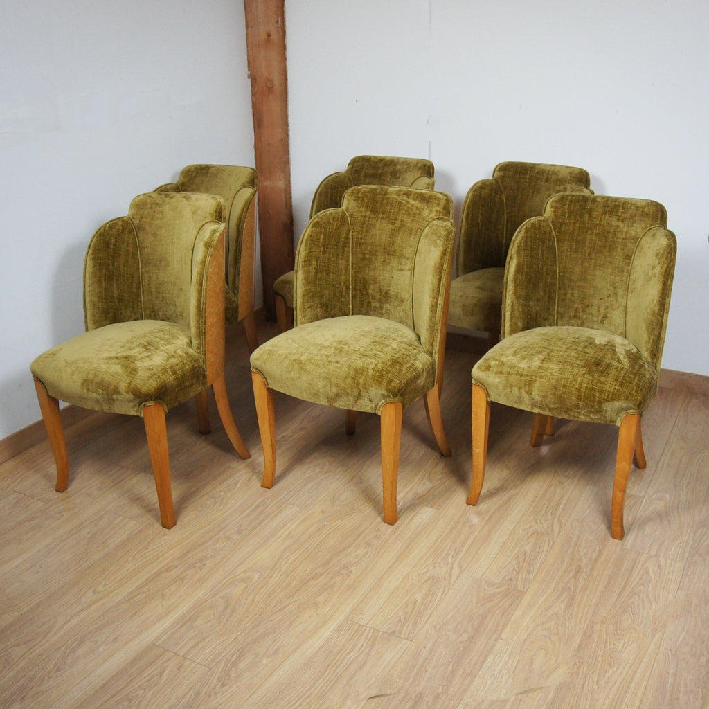 Art Deco Six-Seater Dining Suite by Harry & Lou Epstein