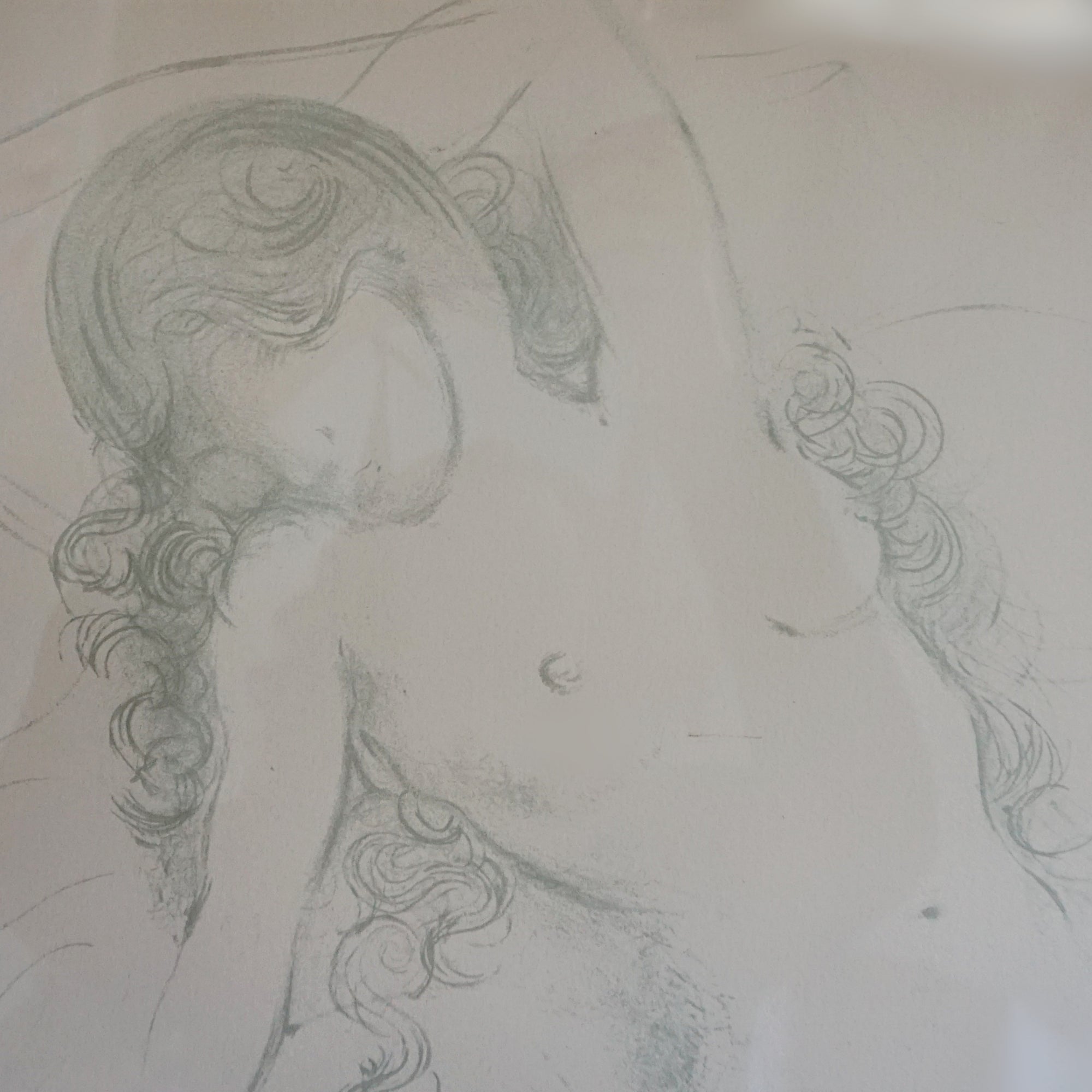Nu de bras leve - Salvador Dali Attributed Print - Jeroen Markeis Art Deco 
