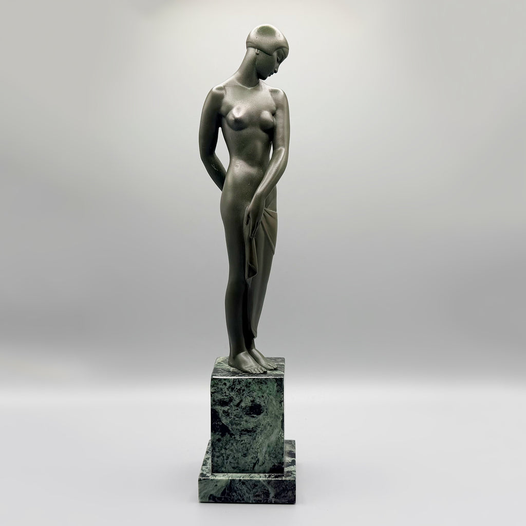 'Ondine' Pierre La Faguays / Fayral Art Deco Bronze Nude Sculpture | Markies Antiques Ltd