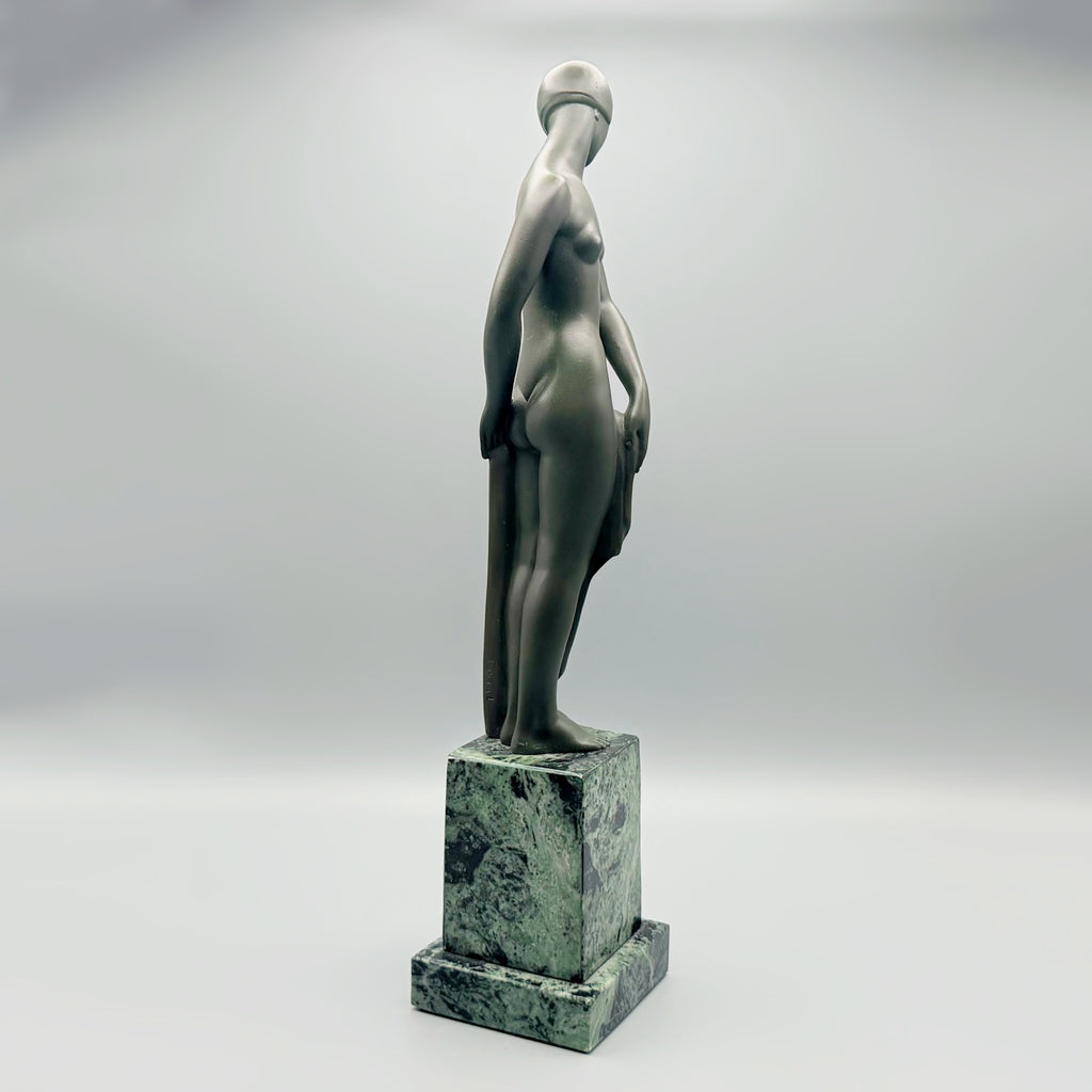 'Ondine' Pierre La Faguays / Fayral Art Deco Bronze Nude Sculpture | Markies Antiques Ltd