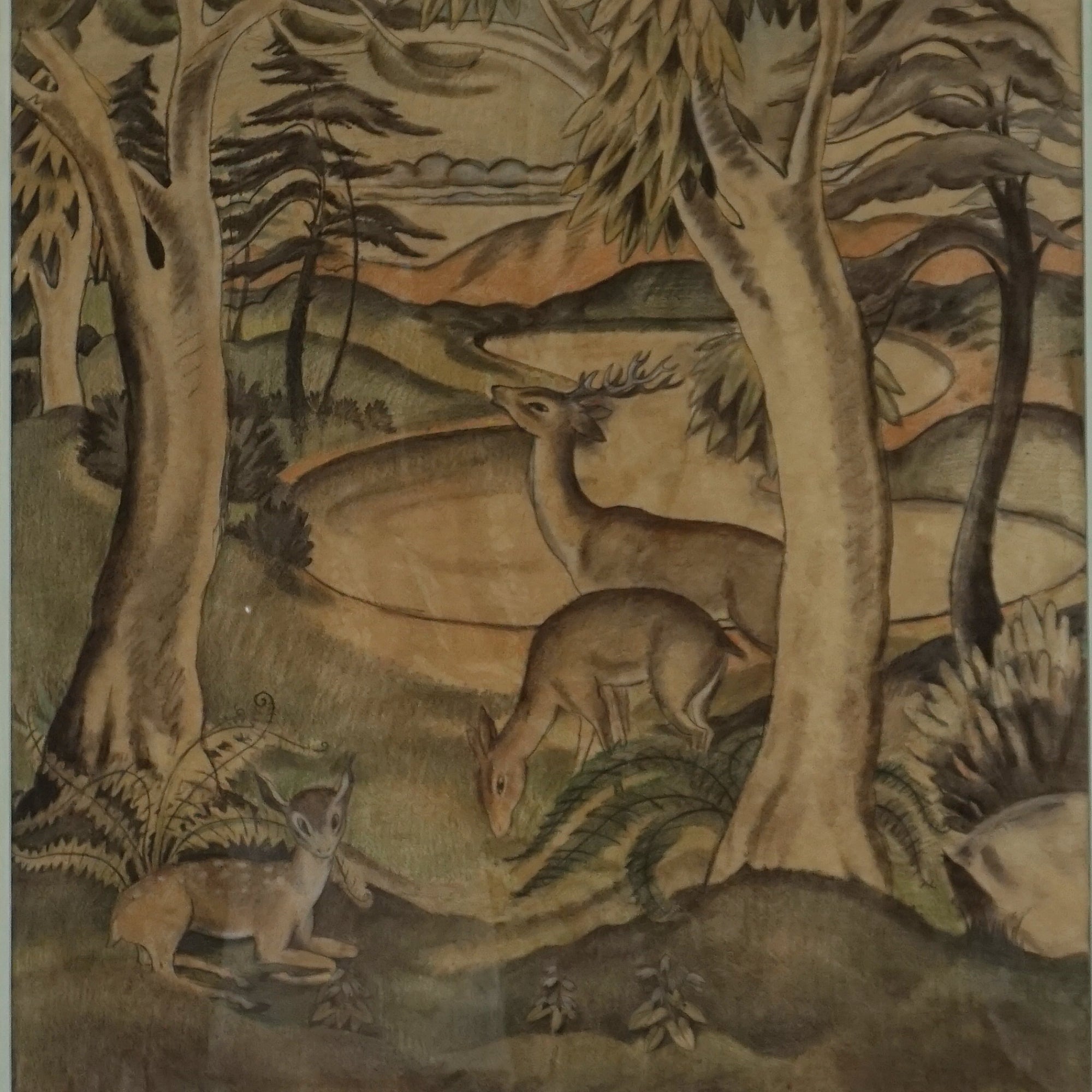 'Deer in a Glade'