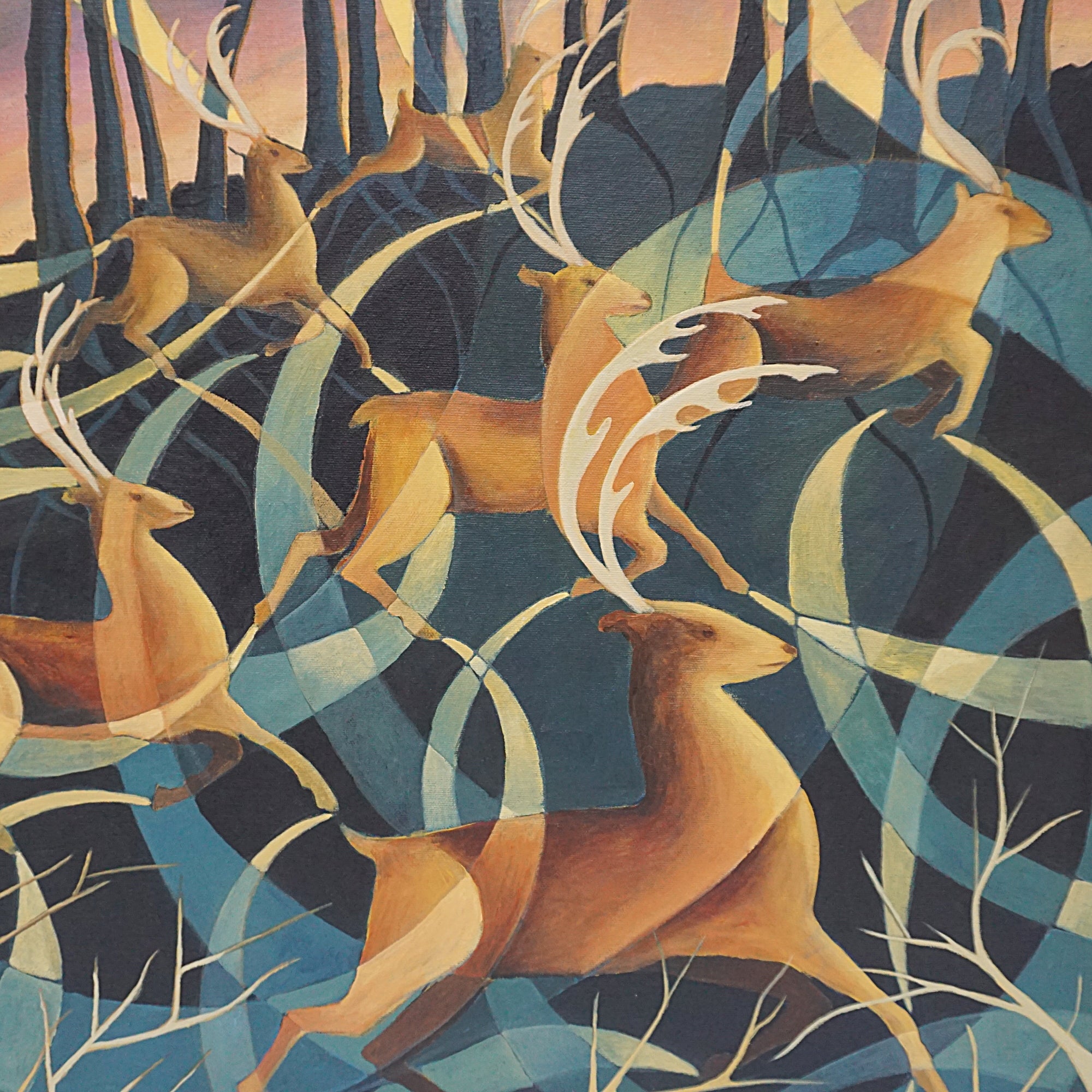 Contemporary Oil on Canvas painting by Vera Jefferson. Kent based artist. Art Deco Style Painting - Jeroen Markies Art Deco