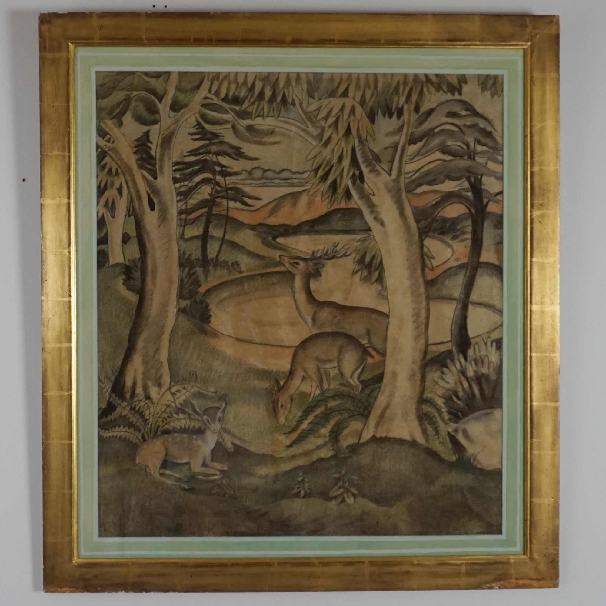 'Deer in a Glade'