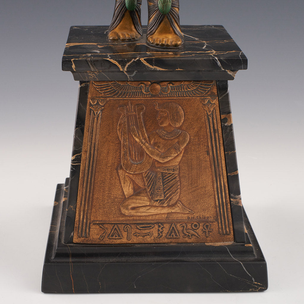 Egyptian Dancer - A cold painted bronze study by Demetre Chiparus. Jeroen Markies Art Deco