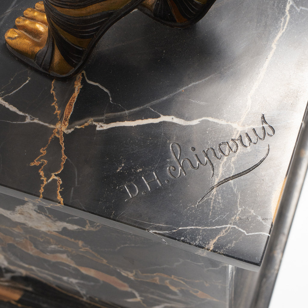 Egyptian Dancer - A cold painted bronze study by Demetre Chiparus. Jeroen Markies Art Deco