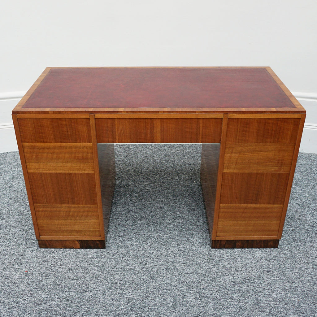 Vintage Art Deco Writing Desk by Waring.& Gillow Walnut veneered throughout - Jeroen Markies Art Deco