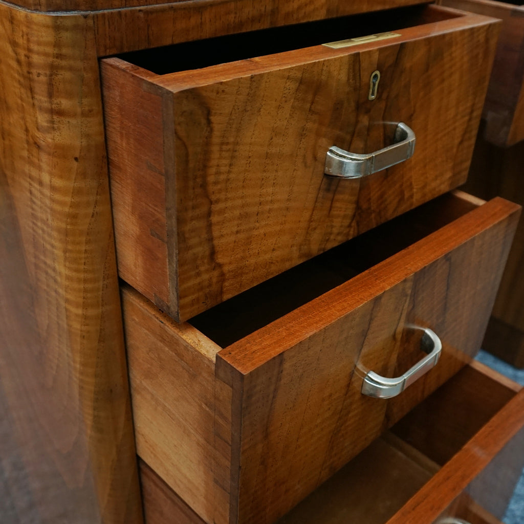 Vintage Art Deco Pedestal Writing Desk - Jeroen Markies Art Deco