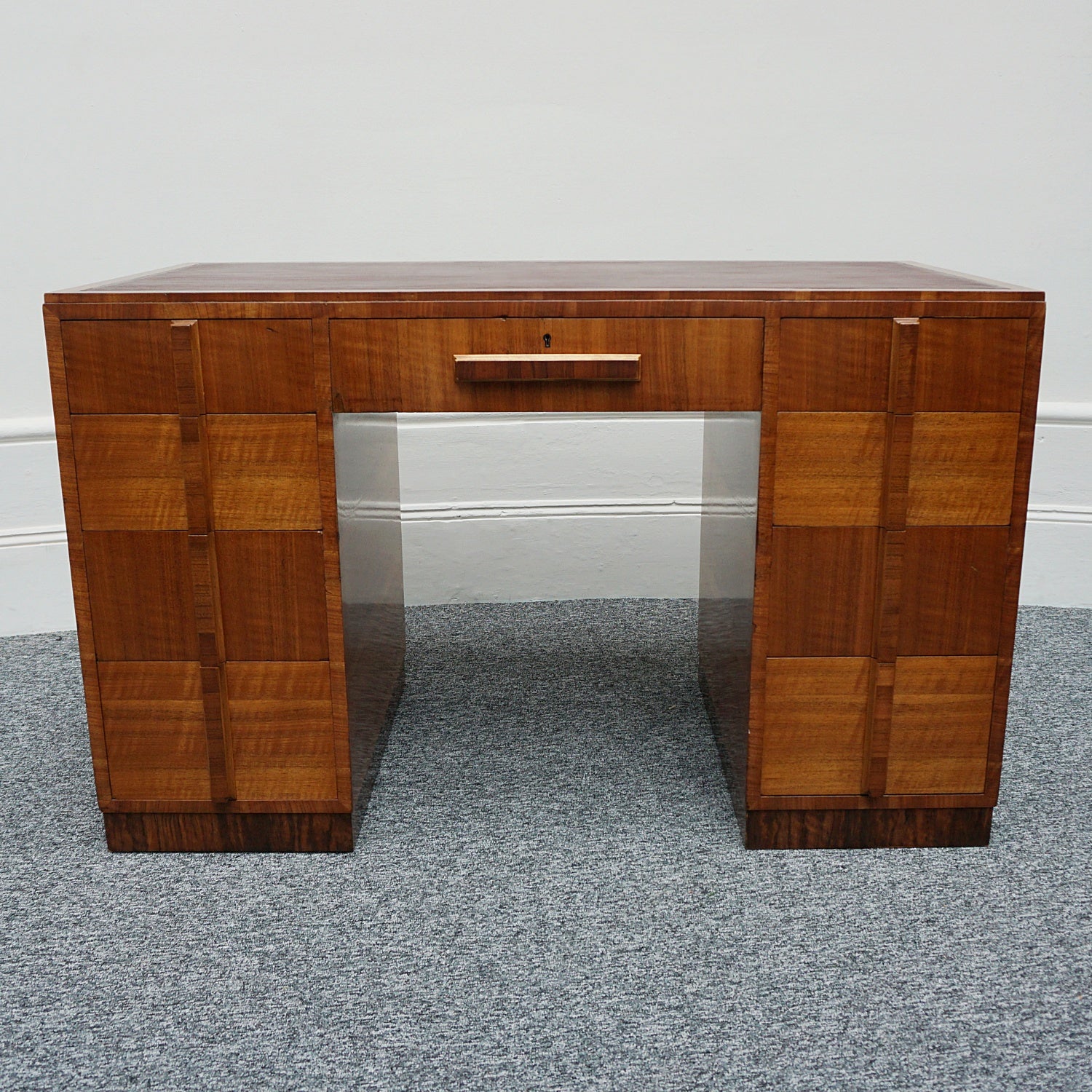 Vintage Art Deco Writing Desk by Waring.& Gillow Walnut veneered throughout - Jeroen Markies Art Deco