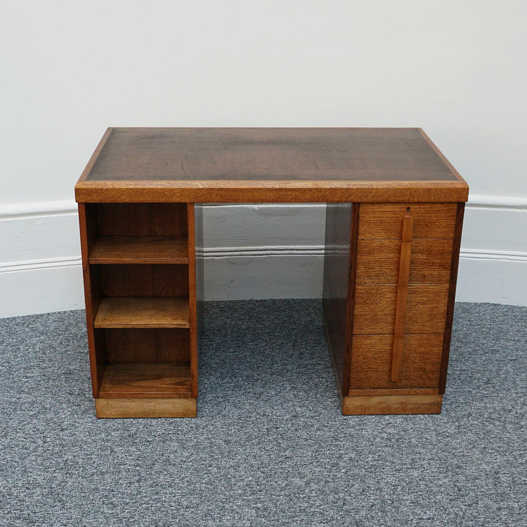 Vintage Oak Waring & Gillow Art Deco Desk - Jeroen Markies Art Deco