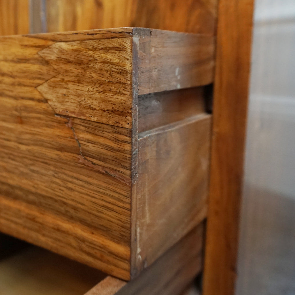 An Art Deco writing desk. Burr walnut with figured walnut banding and original chromed vertical handles. Art Deco Writing Desk. Ladies Desk. Classic, vintage desk- Jeroen Markies Art Deco 