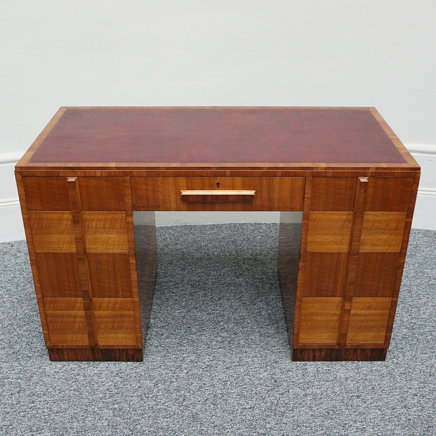 Vintage Art Deco Writing Desk by Waring.& Gillow Walnut veneered throughout - Jeroen Markies Art Deco