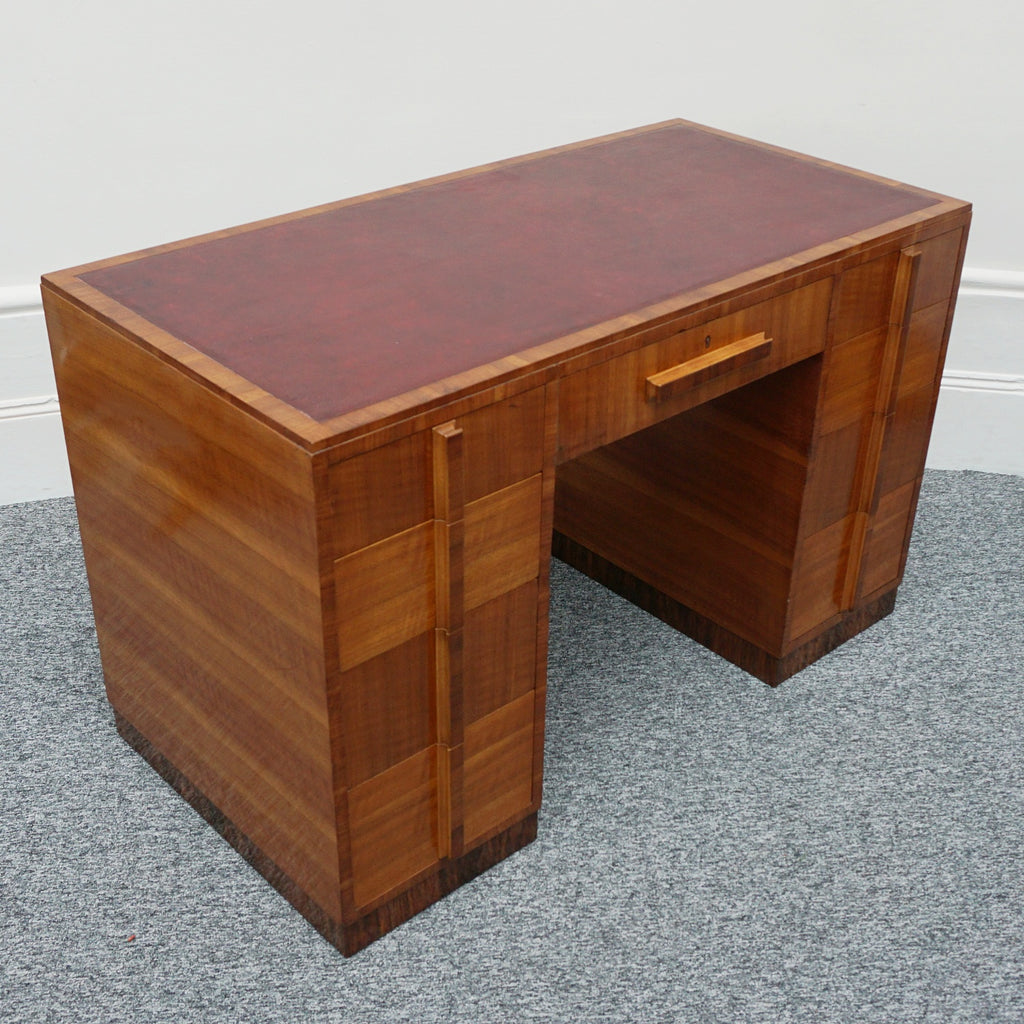 Vintage Art Deco Writing Desk by Waring.& Gillow Walnut veneered throughout - Jeroen Markies Art Deco