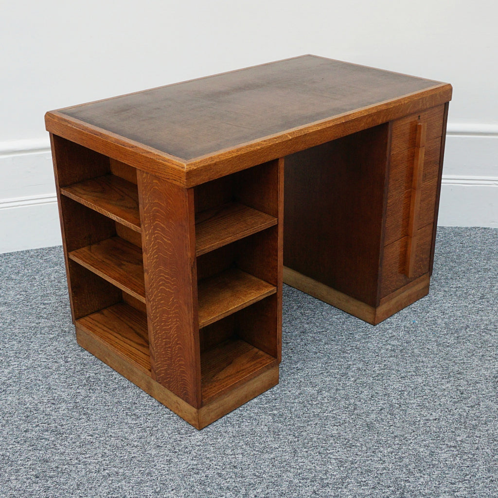 Vintage Oak Waring & Gillow Art Deco Desk - Jeroen Markies Art Deco