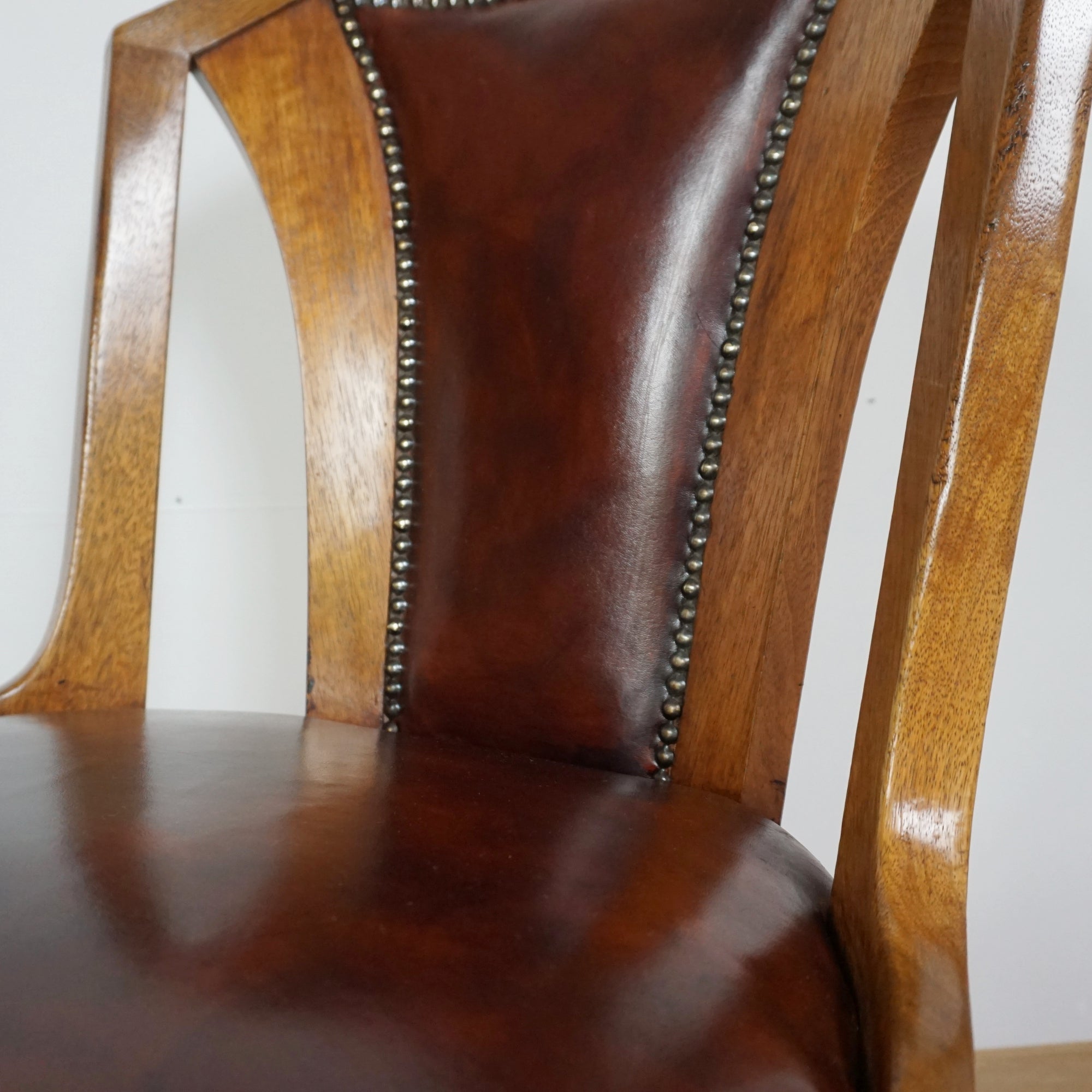 Stunning Original Art Deco Revolving Desk Chair - Markies Art Deco 