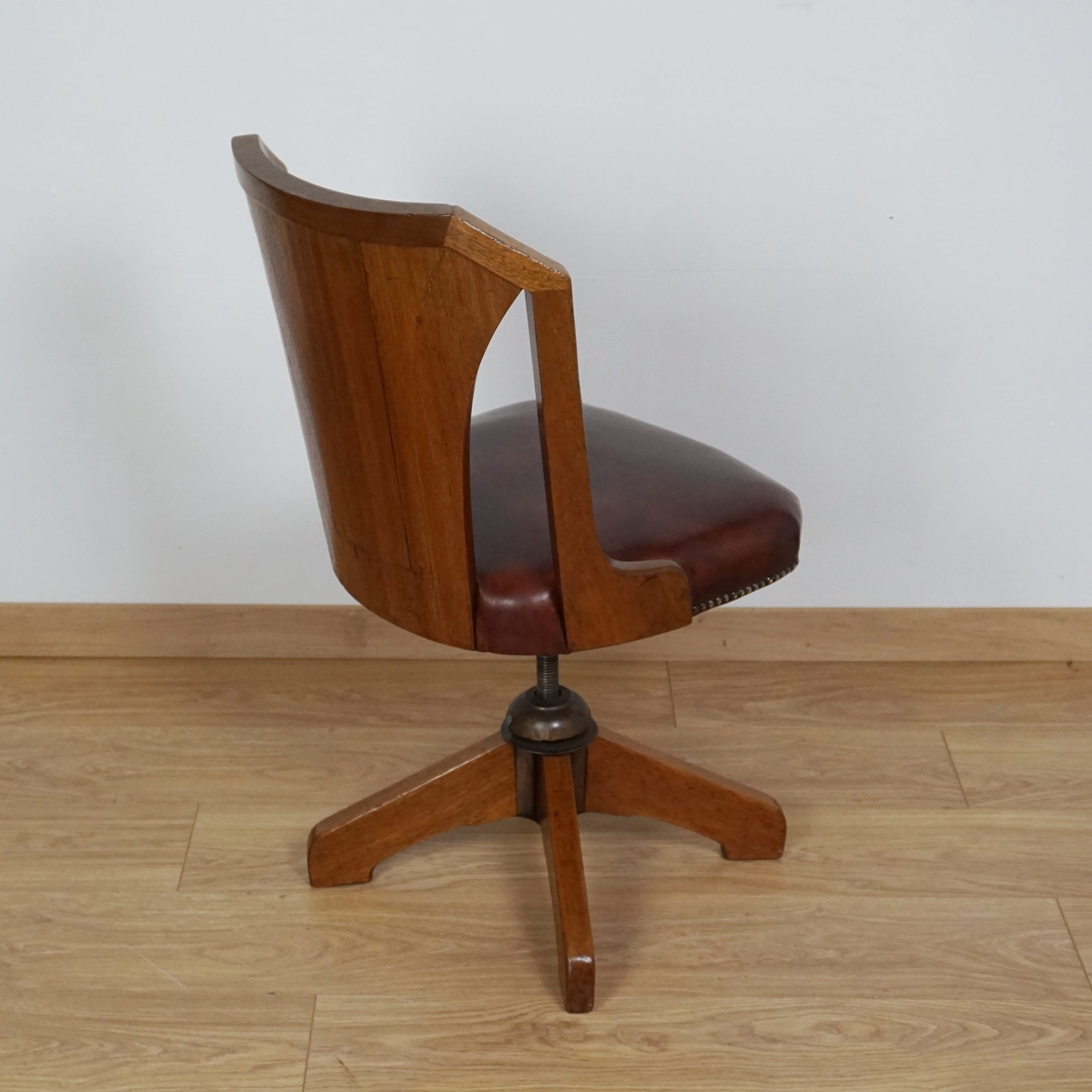 Stunning Original Art Deco Revolving Desk Chair - Markies Art Deco 