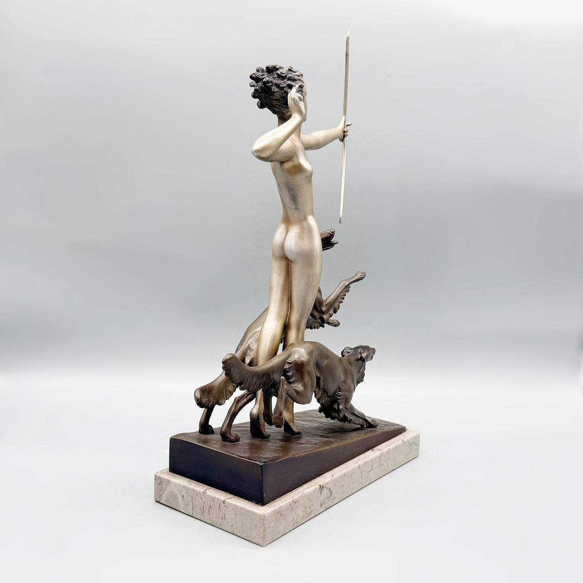 Diana the Huntress Josef Lorenzl Art Deco Bronze Sculpture - Markies Antiques Ltd