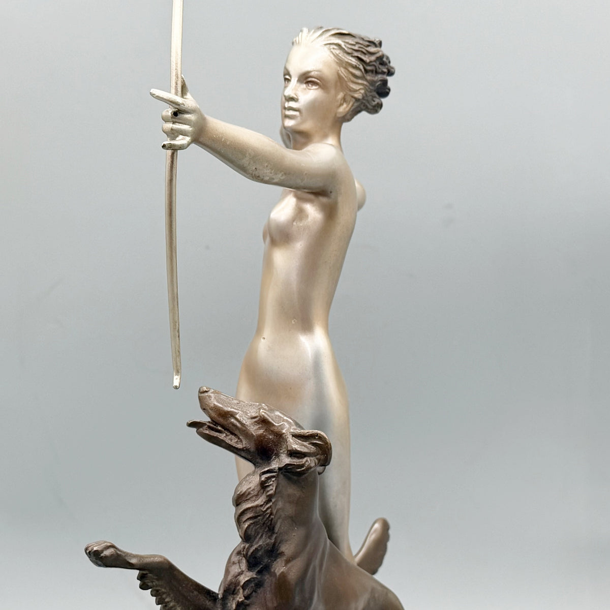 Diana the Huntress Josef Lorenzl Art Deco Bronze Sculpture - Markies Antiques Ltd