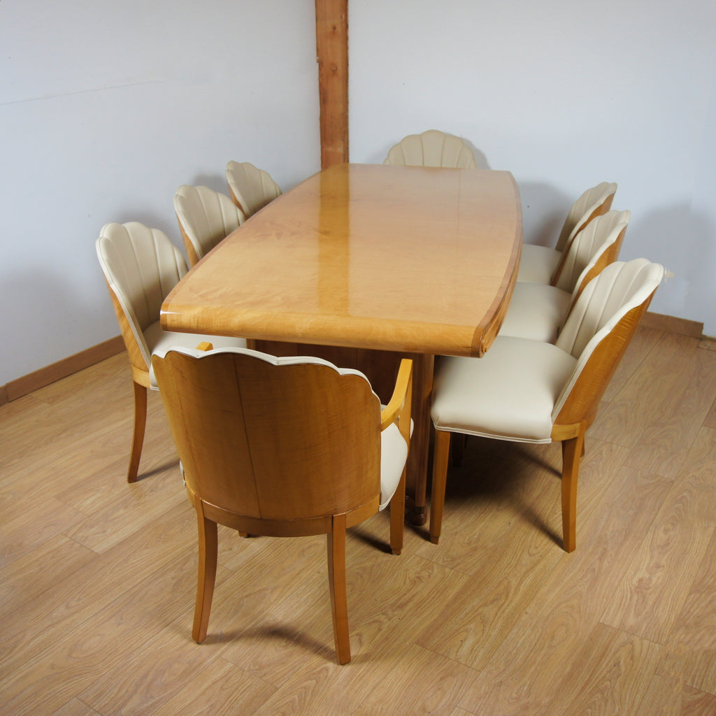Art Deco Eight Seater Dining Suite by Hille of London