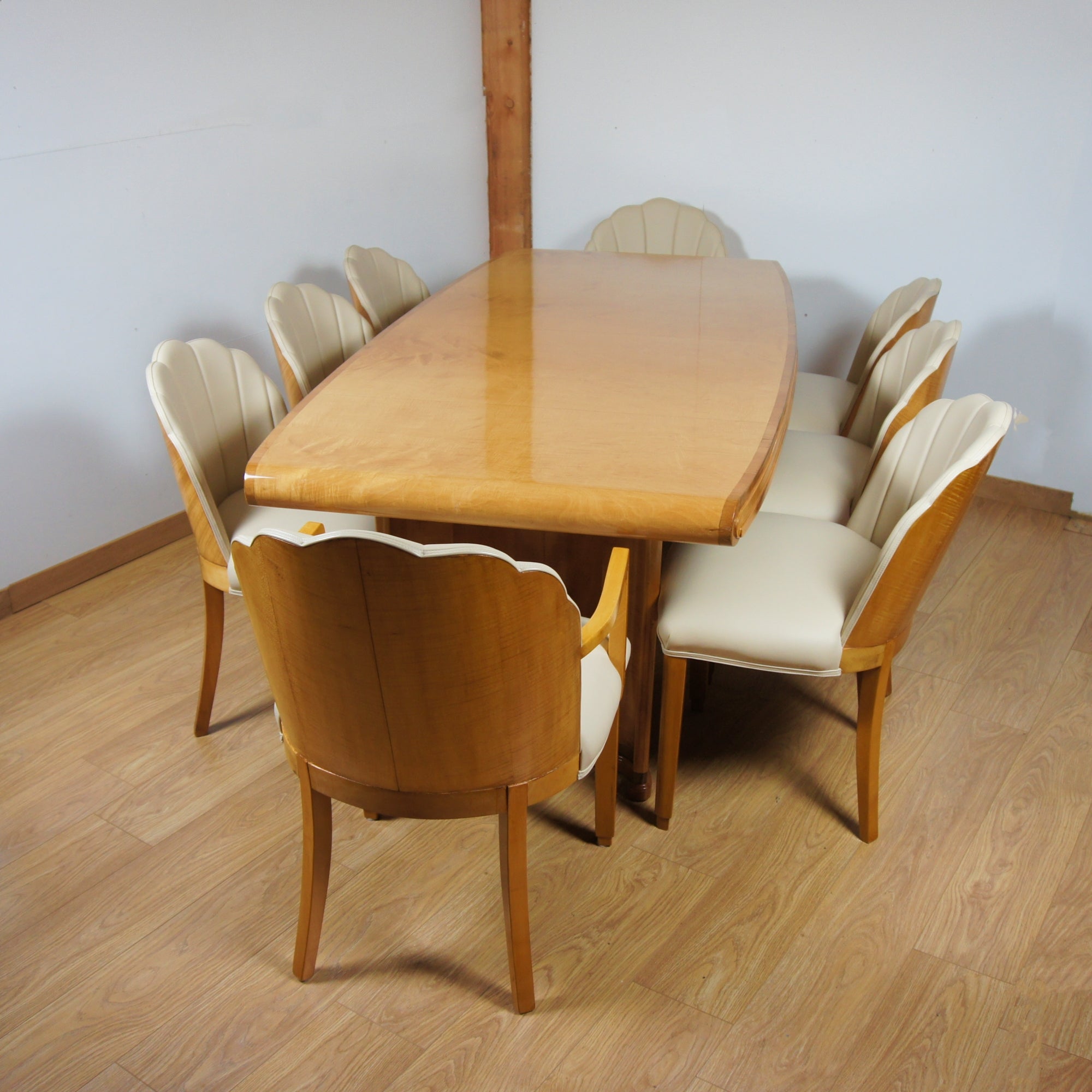Art Deco Eight Seater Dining Suite by Hille of London