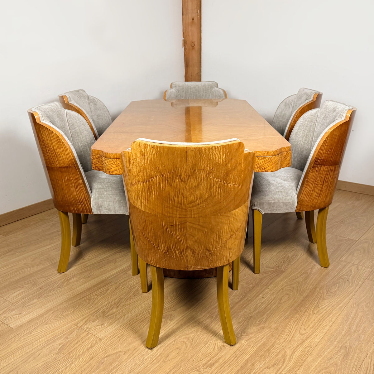 Art Deco Six Seater Dining Suite by Harry & Lou Epstein - Markies Antiques Ltd