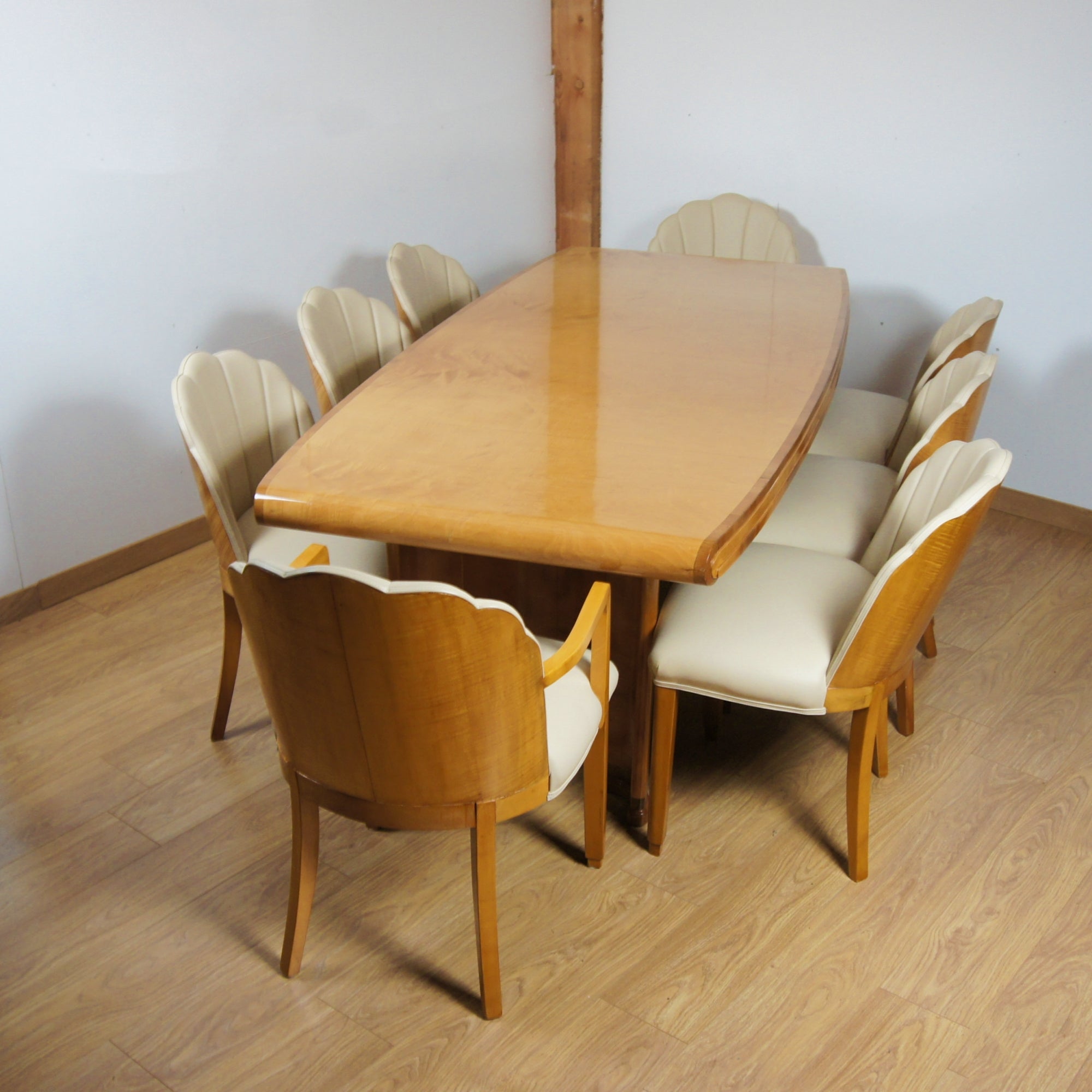 Art Deco Eight Seater Dining Suite by Hille of London
