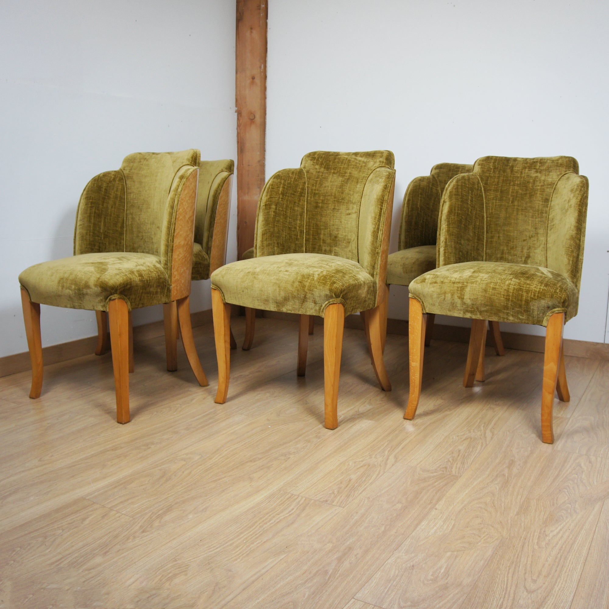 Art Deco Six-Seater Dining Suite by Harry & Lou Epstein