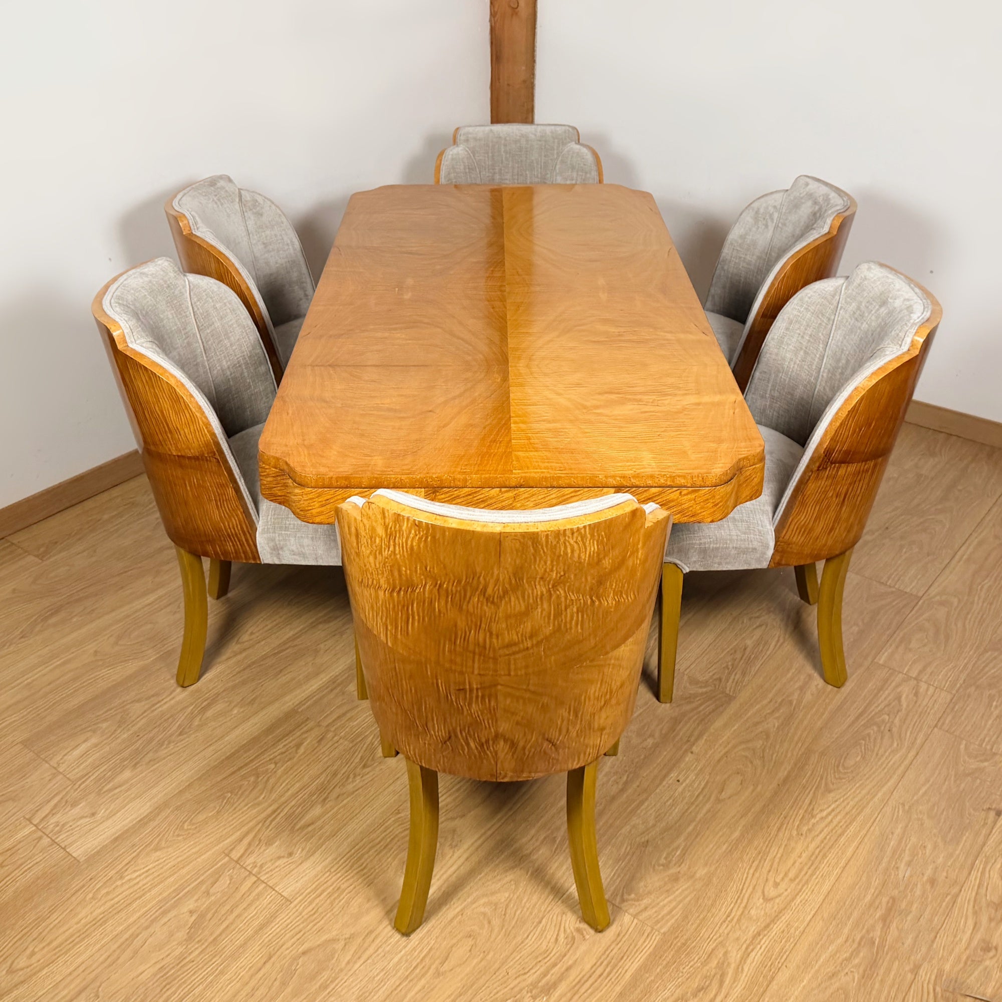 Art Deco Six Seater Dining Suite by Harry & Lou Epstein - Markies Antiques Ltd