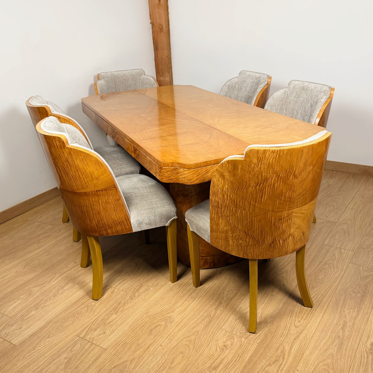 Art Deco Six Seater Dining Suite by Harry & Lou Epstein - Markies Antiques Ltd
