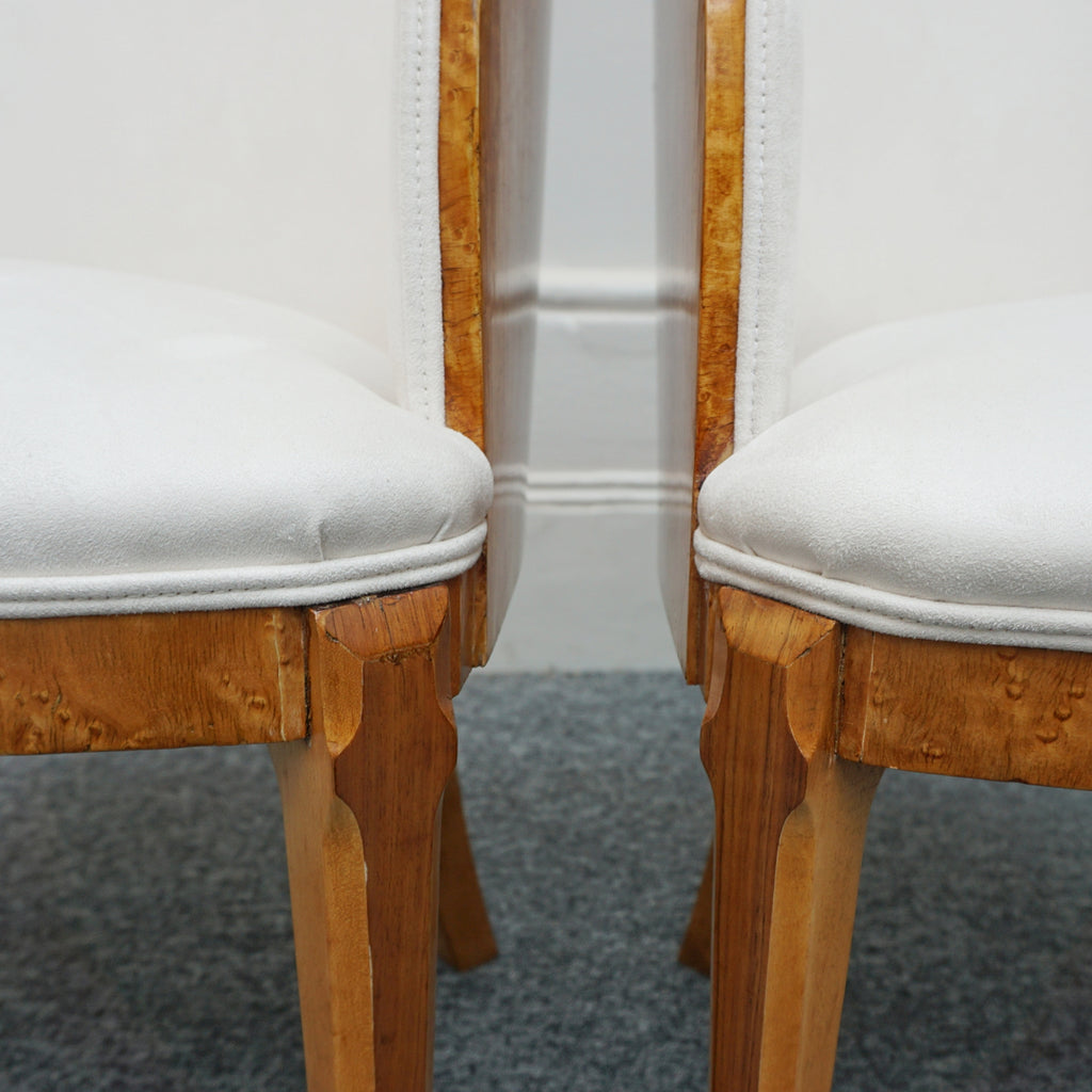 Vintage Birdseye Maple Harry & Lou Epstein Art Deco Six Seater Dining Suite - Jeroen Markies Art Deco 