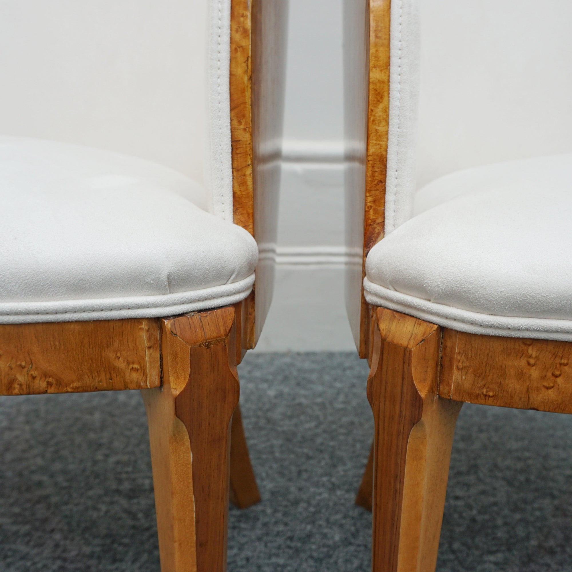 Vintage Birdseye Maple Harry & Lou Epstein Art Deco Six Seater Dining Suite - Jeroen Markies Art Deco 