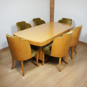 Art Deco Six-Seater Dining Suite by Harry & Lou Epstein