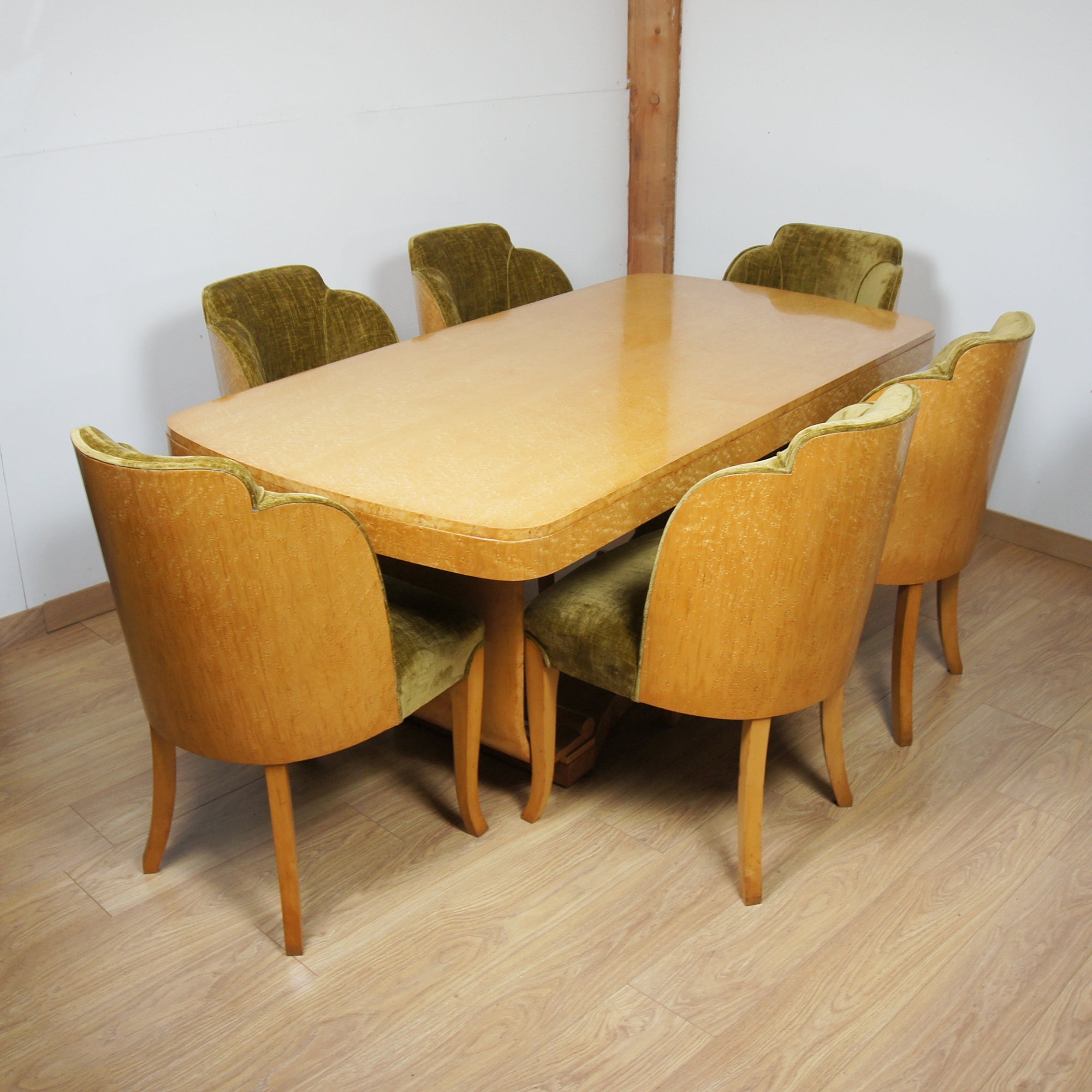 Art Deco Six-Seater Dining Suite by Harry & Lou Epstein